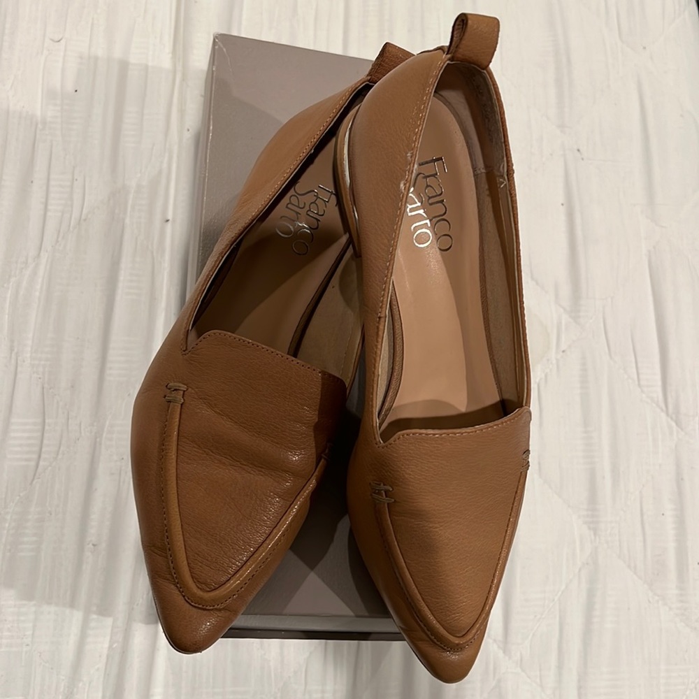 Franco Sarto “Susie” loafers in cognac